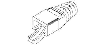 Belden CB6MMBK-B100, Paquete con 100 Botas de protección RJ45